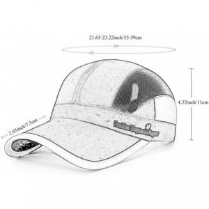 Baseball Caps Unisex Summer Running Cap Quick Dry Mesh Outdoor Sun Hat Stripes Lightweight Breathable Soft Sports Cap - C418D...