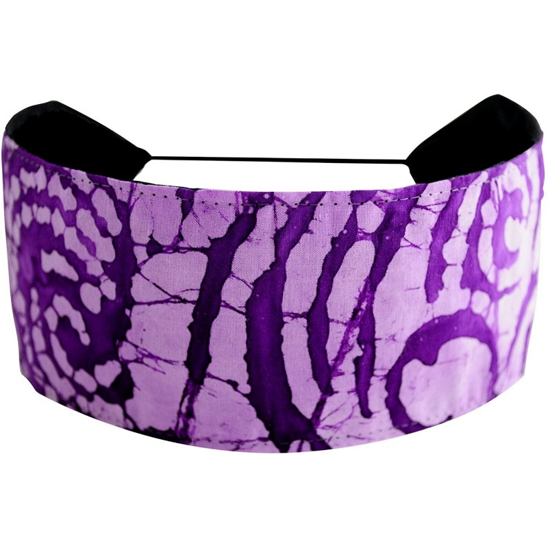 Headbands Lavender and Lilac Swirls Batik- Stunning Purple Headband - CI114CMCBJH $8.87