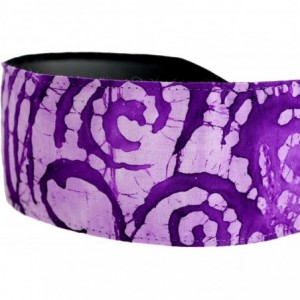 Headbands Lavender and Lilac Swirls Batik- Stunning Purple Headband - CI114CMCBJH $8.87
