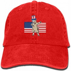 Baseball Caps Men Women Camp Hair Make America Grateful Again Cotton Denim Baseball Hat Adjustable Street Rapper Hat - CF18NH...