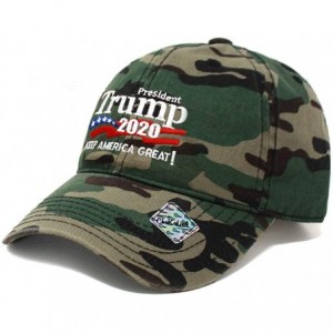 Baseball Caps Trump 2020 Keep America Great Campaign Embroidered US Hat Baseball Cotton Cap - Cotton Wood Camo - CC18HEW2DEO ...