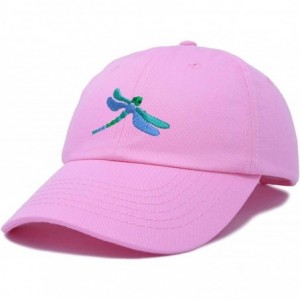 Baseball Caps Dragonfly Womens Baseball Cap Fashion Hat - Light Pink - C118KHM4A7K $10.24