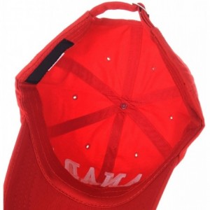 Baseball Caps Cotton Baseball Cap Canada Maple Flag Embroidery LX1382 - Red - CT12J91KA4H $12.47