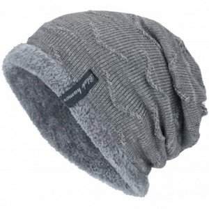 Skullies & Beanies Fashion Unisex Knit Cap Hedging Head Hat Beanie Cap Warm Outdoor Hat - Gray - C918HYTZK4N $22.74