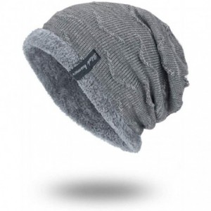 Skullies & Beanies Fashion Unisex Knit Cap Hedging Head Hat Beanie Cap Warm Outdoor Hat - Gray - C918HYTZK4N $11.23