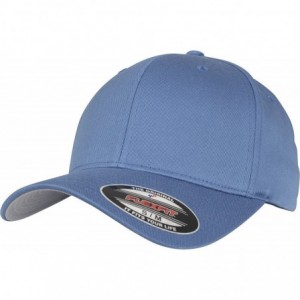 Baseball Caps Silver Wooly Combed Stretchable Fitted Cap Kappe Baseballcap Basecap - Stone - CQ110MKSYPD $17.07