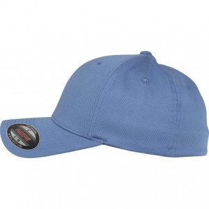 Baseball Caps Silver Wooly Combed Stretchable Fitted Cap Kappe Baseballcap Basecap - Stone - CQ110MKSYPD $17.07