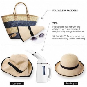 Fedoras Packable Womens Straw Cloche Derby Fedora Summer Wide Brim Sun Hat Floppy Beach 55-60cm - Navy_99056 - CR18CNCH9CY $2...