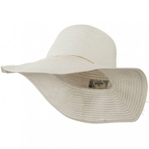 Sun Hats Coconut Band Floppy Hat - White W38S25E - C311E8U26MZ $16.37