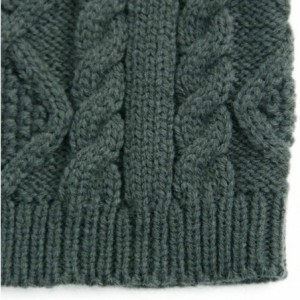 Skullies & Beanies Unisex Beanie Hat Slouchy Knit Cap Skullcap Cable Ribbed Style 1023 Grey - C4128ZPM83F $9.39