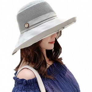 Sun Hats Bucket Summer Foldable Floppy Packable - A-gray - C018UYX3M3G $14.97