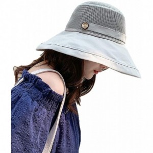 Sun Hats Bucket Summer Foldable Floppy Packable - A-gray - C018UYX3M3G $14.97