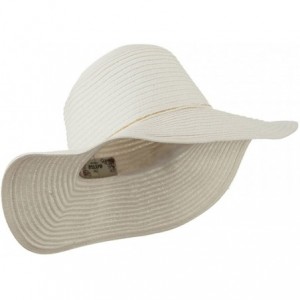 Sun Hats Coconut Band Floppy Hat - White W38S25E - C311E8U26MZ $16.37