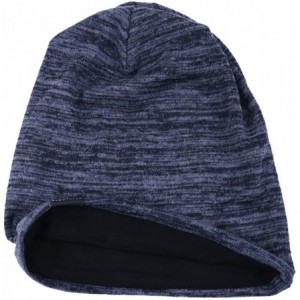 Skullies & Beanies Men's Slouchy Beanie Summer Thin Skull Cap Baggy Oversize Knit Hat - Heather Navy - C618U94M3DY $10.81