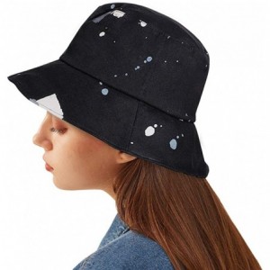 Bucket Hats Fashion Fruit Bucket Hat for Women Trendy Strawberry Painted Foldable Summer Cotton Fisherman Sun Caps - Z-black ...