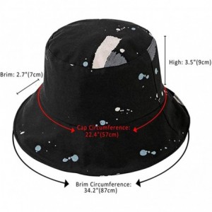 Bucket Hats Fashion Fruit Bucket Hat for Women Trendy Strawberry Painted Foldable Summer Cotton Fisherman Sun Caps - Z-black ...