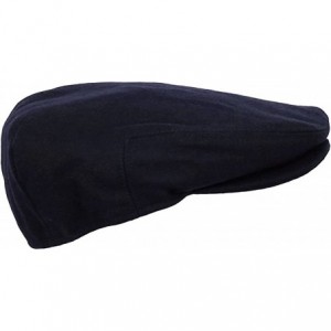 Skullies & Beanies Men's Premium Wool Blend Classic Flat IVY newsboy Collection Hat - 1581-navy - CA1864LQ8R0 $17.53