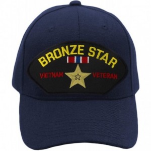 Baseball Caps Bronze Star - Vietnam Veteran Hat/Ballcap Adjustable One Size Fits Most - Navy Blue - CU18L9XR0NT $42.82