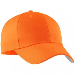 Skullies & Beanies Enhanced Visibility Solid Caps in Safety Orange or Yellow - Safety Orange - CJ11SNL9RHH $25.18