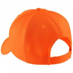Skullies & Beanies Enhanced Visibility Solid Caps in Safety Orange or Yellow - Safety Orange - CJ11SNL9RHH $13.25