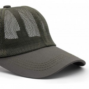 Baseball Caps Men & Women Sport Running Cap Adjustable Athletic Mesh Breathable Baseball Sun Hat - CV18Y6LYCSD $12.56