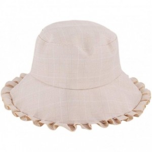 Bucket Hats Women Girls Cotton Leopard Print Reversible Bucket Hat Summer Double Sides Packable Hat for Outdoor Travel - C118...