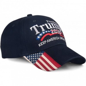 Baseball Caps Donald Trump 2020 Hat Keep America Great Embroidered MAGA USA Adjustable Baseball Cap - D-4-navy Blue - CF18XD9...