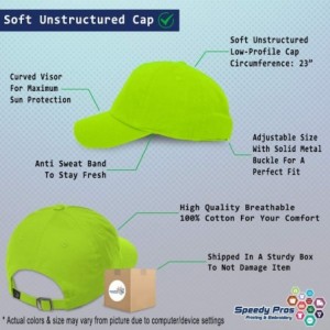 Baseball Caps Custom Soft Baseball Cap German Shepherd Dog Lifeline Embroidery Cotton - Lime - CU18AAYWHZS $13.72