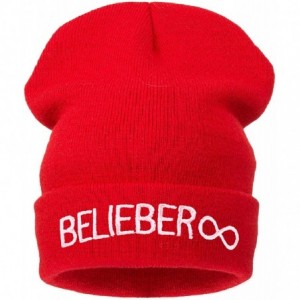 Skullies & Beanies Beanie Hat Women Men Winter Warm Black Bad Hair Day Oversized - Beli Red - CP11HM9R20Z $14.20