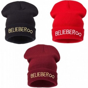 Skullies & Beanies Beanie Hat Women Men Winter Warm Black Bad Hair Day Oversized - Beli Red - CP11HM9R20Z $14.20