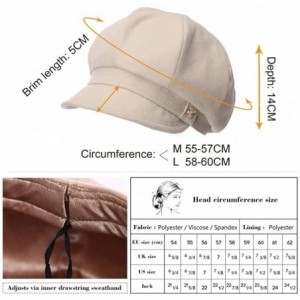 Newsboy Caps Fashion Newsboy Cap Womens Fisherman Greek Hat Satin Lined Winter Fall 55-60CM - 89099_grey - C5186KI89H9 $15.54