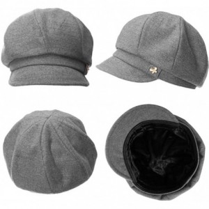 Newsboy Caps Fashion Newsboy Cap Womens Fisherman Greek Hat Satin Lined Winter Fall 55-60CM - 89099_grey - C5186KI89H9 $15.54