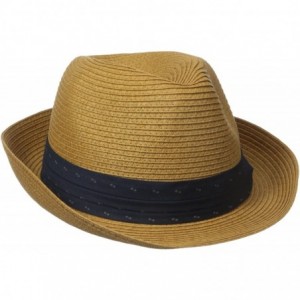 Sun Hats Men's Fedora - Tobacco - C112EBE6YT3 $68.61