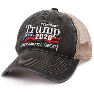 Baseball Caps Donald Trump Baseball Cap President 2020 Make America Great Again Hat - A 2020 Net Gray - CQ18Z95S9LK $8.69