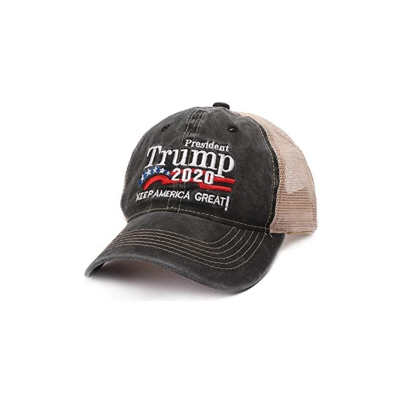 Baseball Caps Donald Trump Baseball Cap President 2020 Make America Great Again Hat - A 2020 Net Gray - CQ18Z95S9LK $8.69