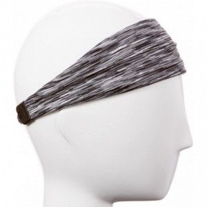 Headbands Xflex Space Dye Adjustable & Stretchy Wide Headbands for Women - Heavyweight Space Dye Grey - C717Y07U38S $13.37