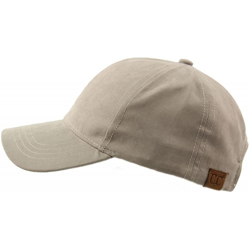 Baseball Caps Everyday Unisex Light Plain Blank Baseball Sun Visor Solid Cap Dad Hat - Lt. Gray - CA17YGYXGQN $10.31