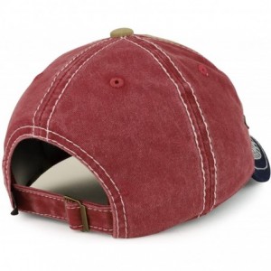 Baseball Caps Sexy 3D Embroidered Stitch Multi Color Baseball Cap - Burgundy Khaki - C11898L60HO $26.60