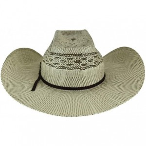 Cowboy Hats Western Men's Shandrach Cowboy Hat - Natural/Brown - CB12O5PAKZM $47.60