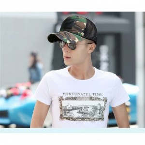 Baseball Caps Men and Women Snapback Baseball Cap Outdoor Sports Mesh Hat - Camo - CR183MCSH98 $15.34