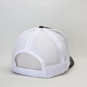 Baseball Caps Plain Two Tone Cotton Twill Mesh Adjustable Trucker Baseball Cap - Charcoal Gray/White - C018ERKKWSN $9.05