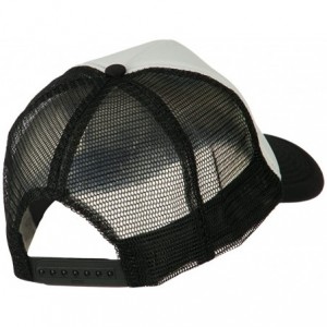 Baseball Caps Mid States Texas Embroidered Foam Mesh Back Cap - Black White - CG11M6KGKUX $24.99