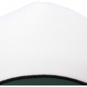 Baseball Caps Two Tone Trucker Hat Summer Mesh Cap with Adjustable Snapback Strap - Green White - CV119N21R8R $9.57