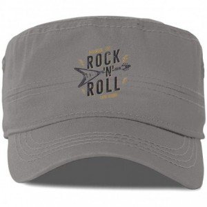 Baseball Caps Rock and Roll Adjustable Unisex Flat Top Hat Classic Baseball Cap - CO18AMS6XAW $20.99