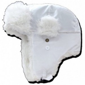Skullies & Beanies Faux Fur Trooper Aviator Style Winter Hat - White - CE110DKTUCN $33.64