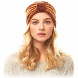 Cold Weather Headbands Women Winter Soft Velvet Fleece Lining Turban Style Headwrap Headband Ear Warmer (Velvet Fleece - Brow...