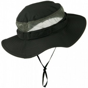 Sun Hats Big Size Taslon UV Bucket Hat - Charcoal - C611C0N00MF $26.37