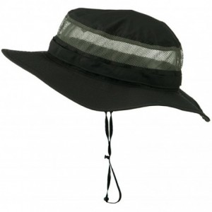 Sun Hats Big Size Taslon UV Bucket Hat - Charcoal - C611C0N00MF $26.37