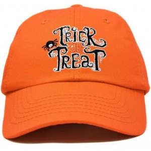 Baseball Caps Trick or Treat Hat Womens Halloween Baseball Cap - Orange - CO18ZG8ISQ7 $14.13
