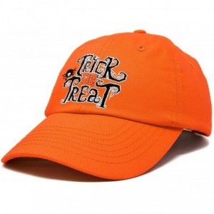 Baseball Caps Trick or Treat Hat Womens Halloween Baseball Cap - Orange - CO18ZG8ISQ7 $14.13